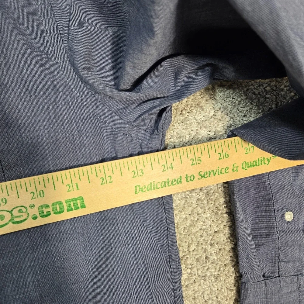 J. Crew shirt Slim Untucked Flex Oxford mens XL Blue long sleeve J Crew NEW - Picture 5 of 8